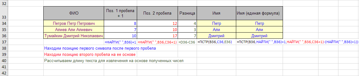 ПСТР - извлекаем второе слово