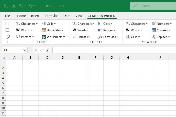 delete first chars in excel menu