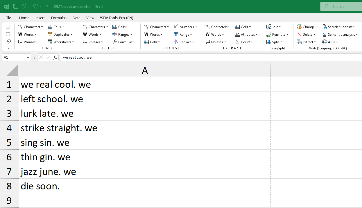 Sentence case: start each sentence with capital in Excel